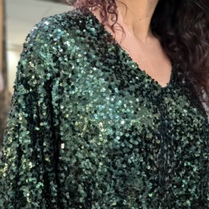 Haut large sequins